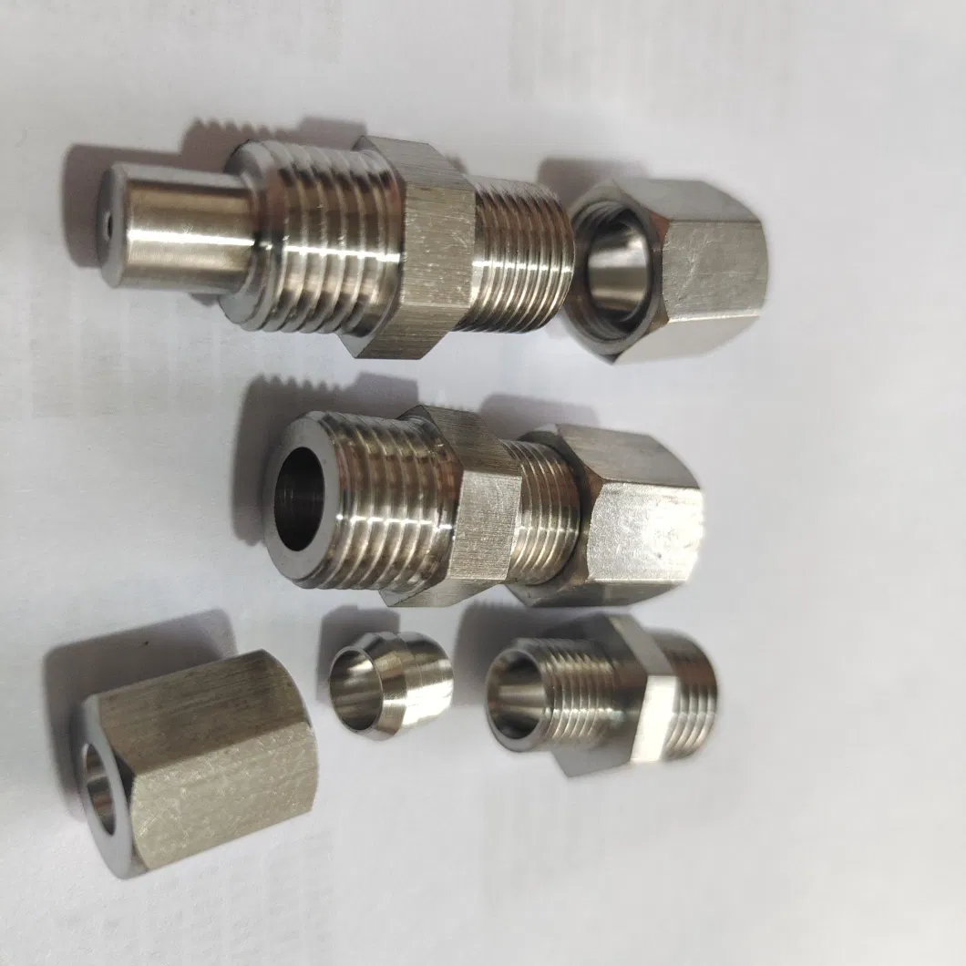 Stainless Steel Needle Valve Connector, Valve Connector, Hexagon Connector, Pneumatic Connector, 304 PC Pneumatic Connector