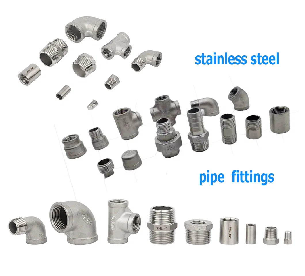 Professional Steel Pipe Elbow Threading Stainless Steel Thread Pipe Fitting Auto Parts